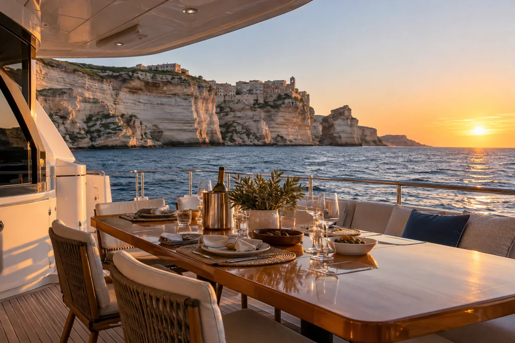 Donner une direction à votre journée en yacht à Bonifacio