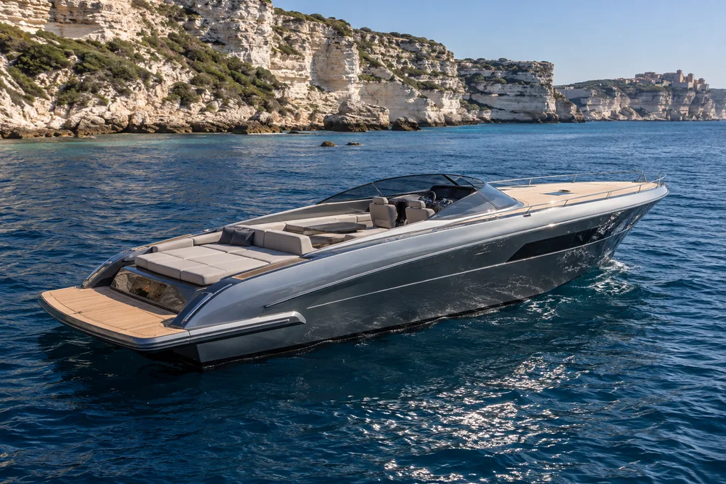 Yacht open pour une journée à Bonifacio