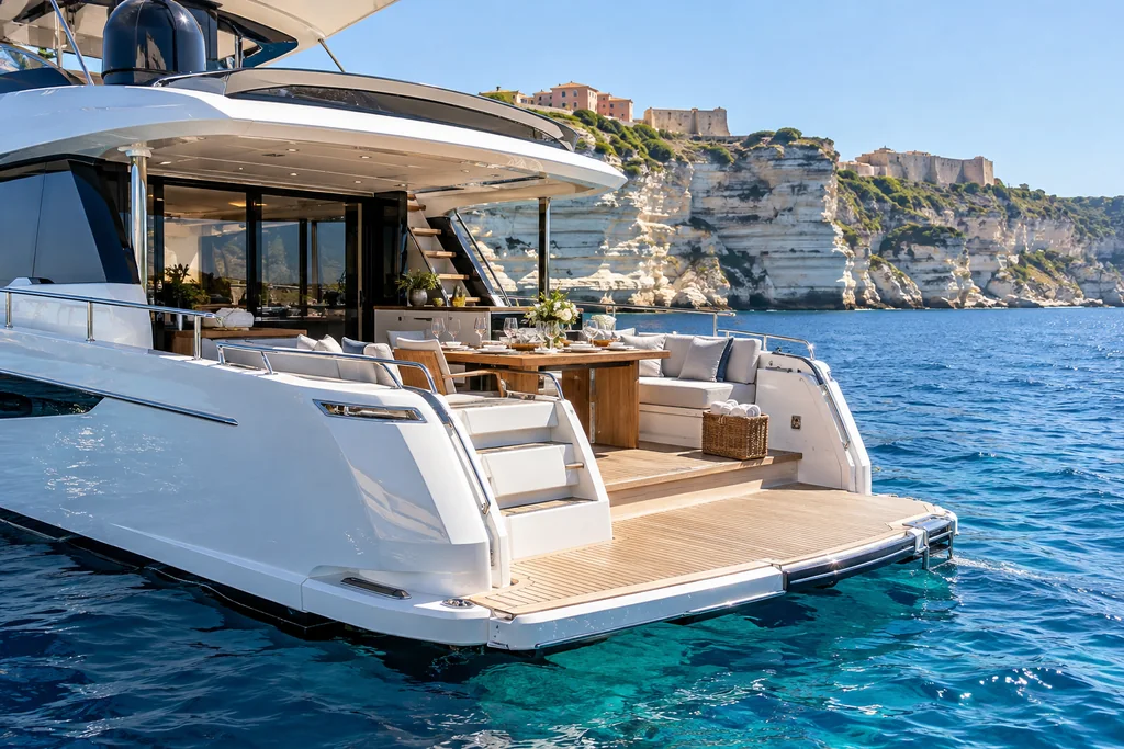 Fête privée en yacht à Bonifacio