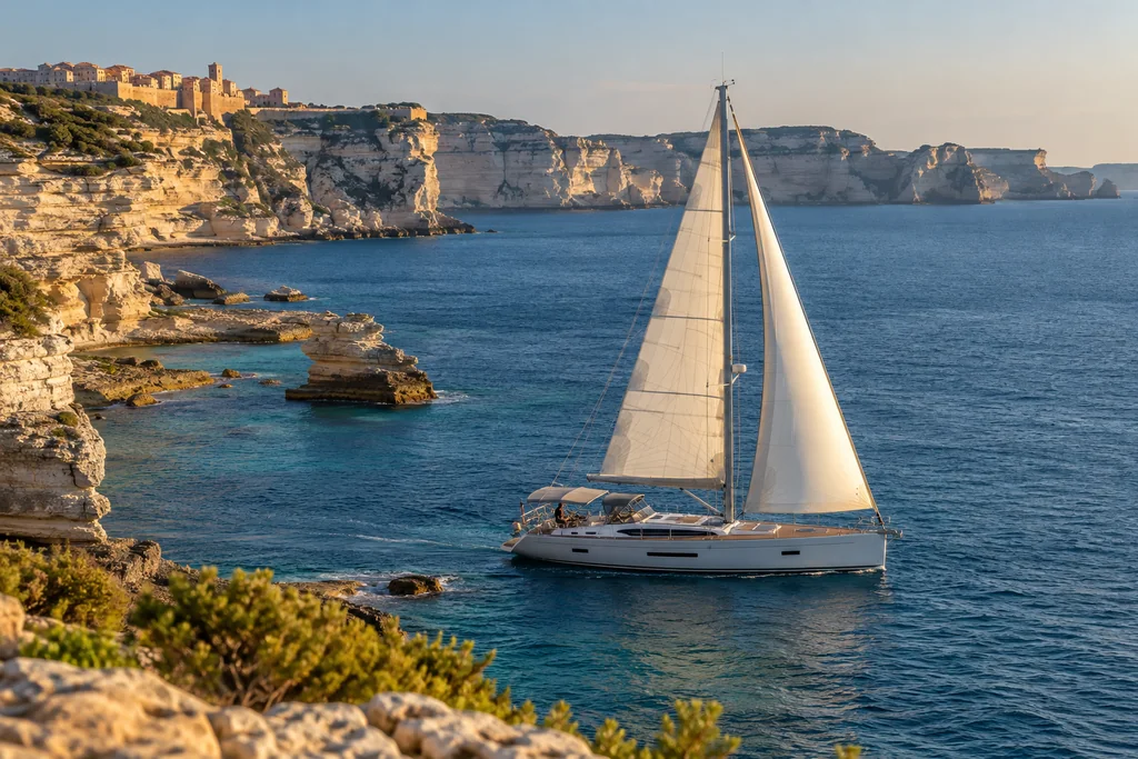 Sailing yacht charter from Bonifacio