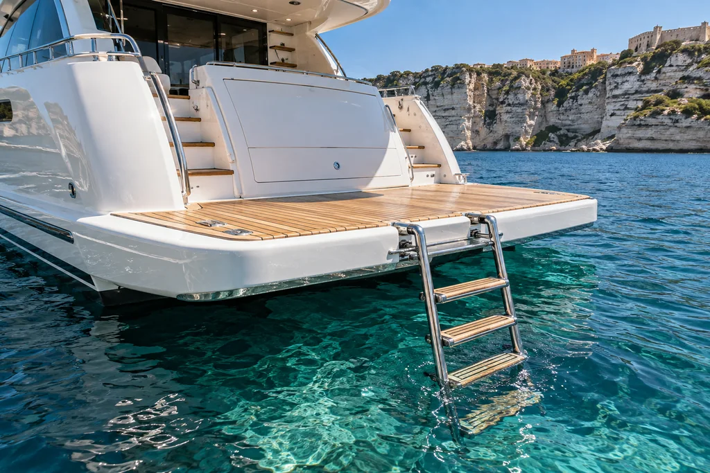 Yacht with Swim Platform Bonifacio